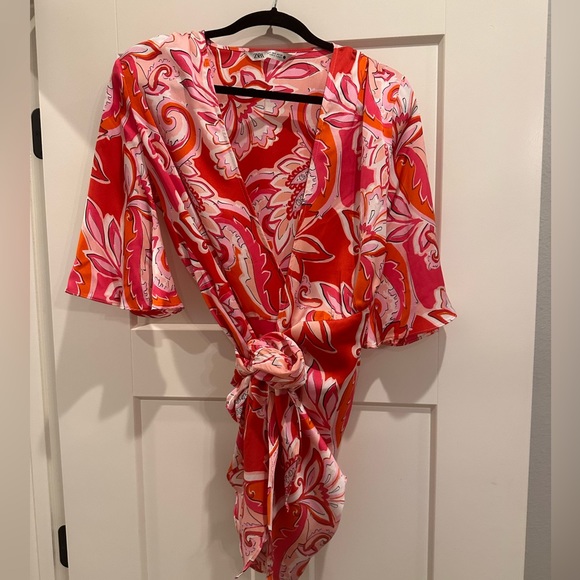 Zara Printed Mini Dress - Picture 3 of 4